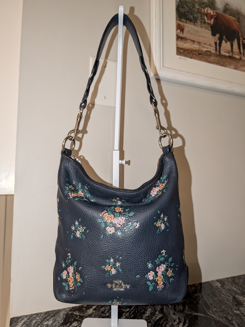 Coach Mini Abby Duffle Bag — Rose Bouquet Print (91022)